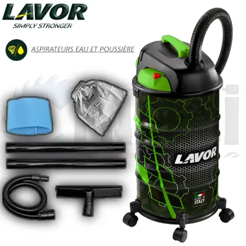 ASPIRATEUR LAVOR 3EN1 (eau+ sec + souffleur) 1200 watt   30 litre